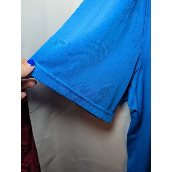 Under Armour Men's Size XXL Heat gear Blue Short Sleeve Shirt - Picture 5 of 14